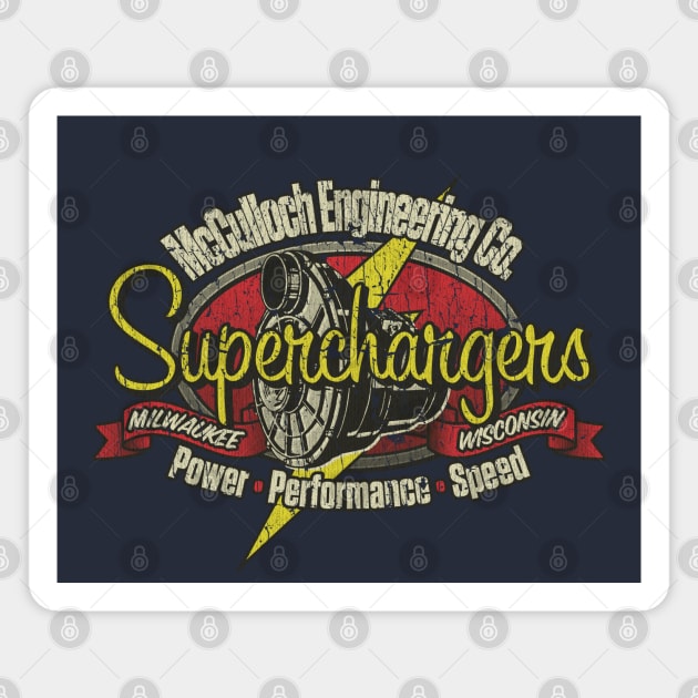 McCulloch Engineering Superchargers 1937 Magnet by JCD666